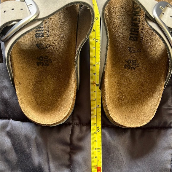 Birkenstock Gizeh Big Buckle Soft Footbed Dove Gray Excellent Condition - Picture 6 of 14